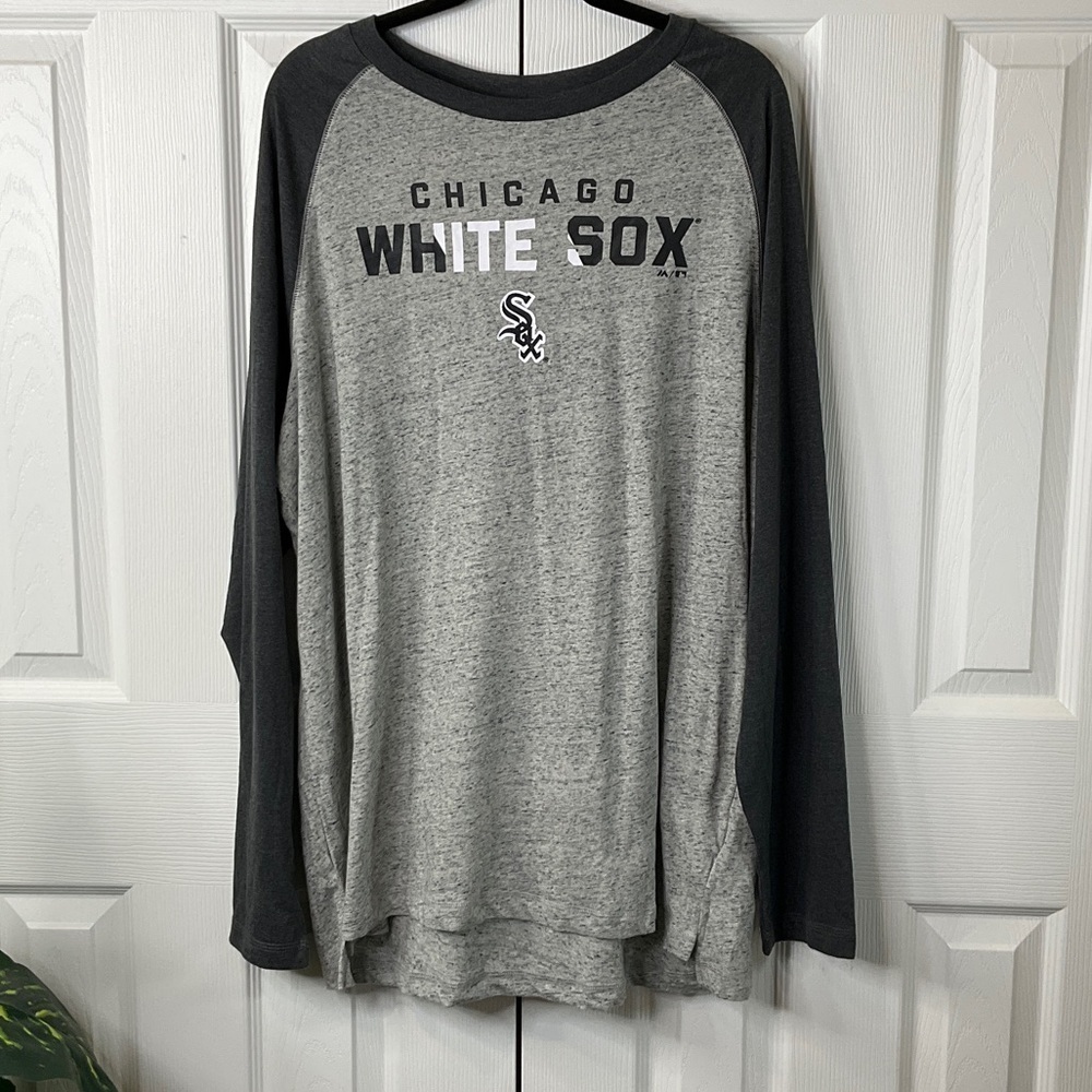 Majestic- Men’s Chicago White Sox Grey Baseball T-Shirt Size 2XL